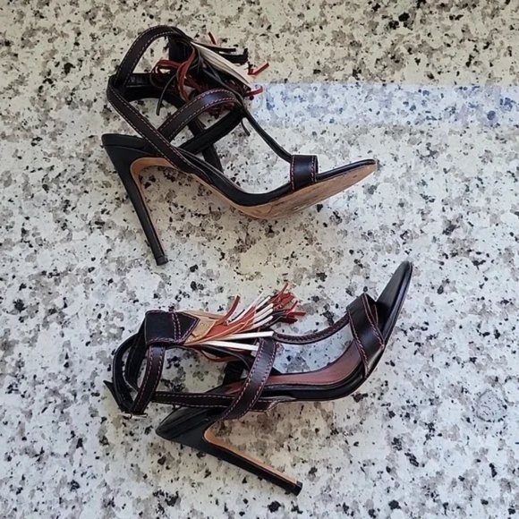 Brian Atwood fringe heels - Picture 4 of 10